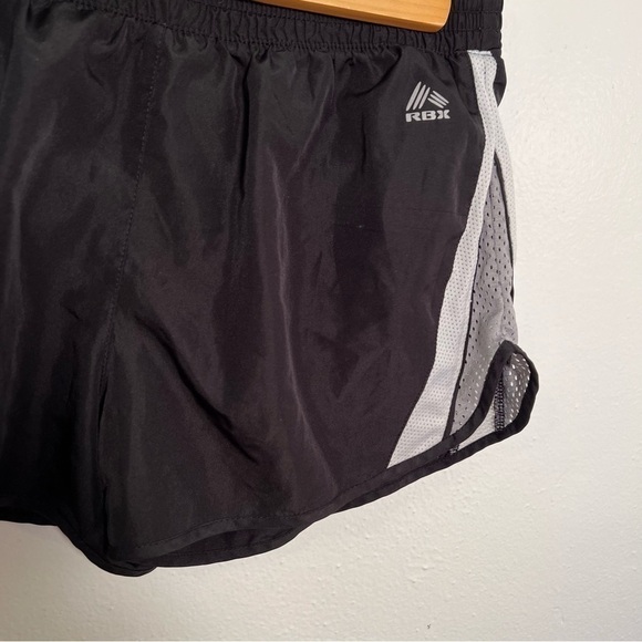 RBX Athletic Running Shorts Black Gray Mesh - Picture 3 of 9